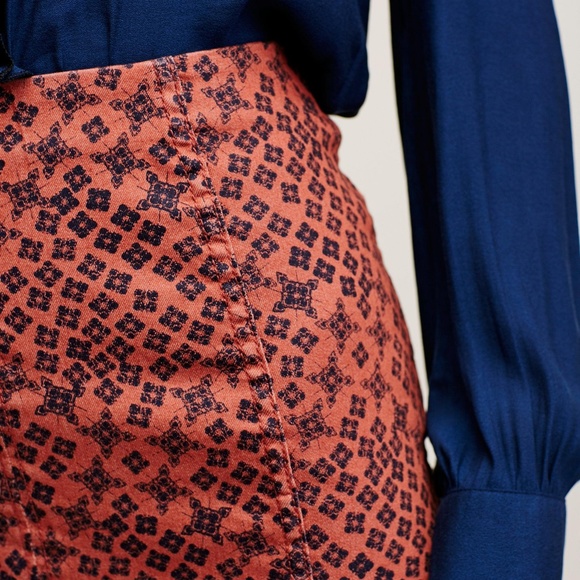 Free People Terracotta Combo Skirt - Picture 3 of 6